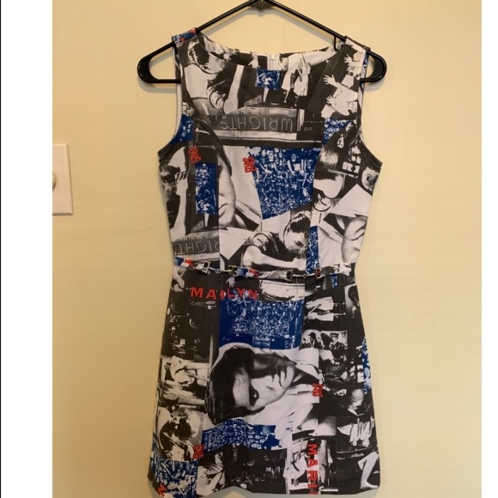 vintage Elvis & Marilyn Monroe dress w chain belt